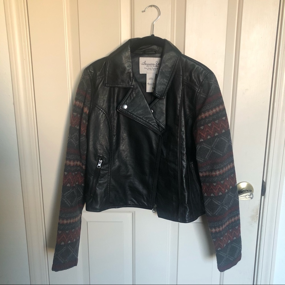 Faux leather jacket